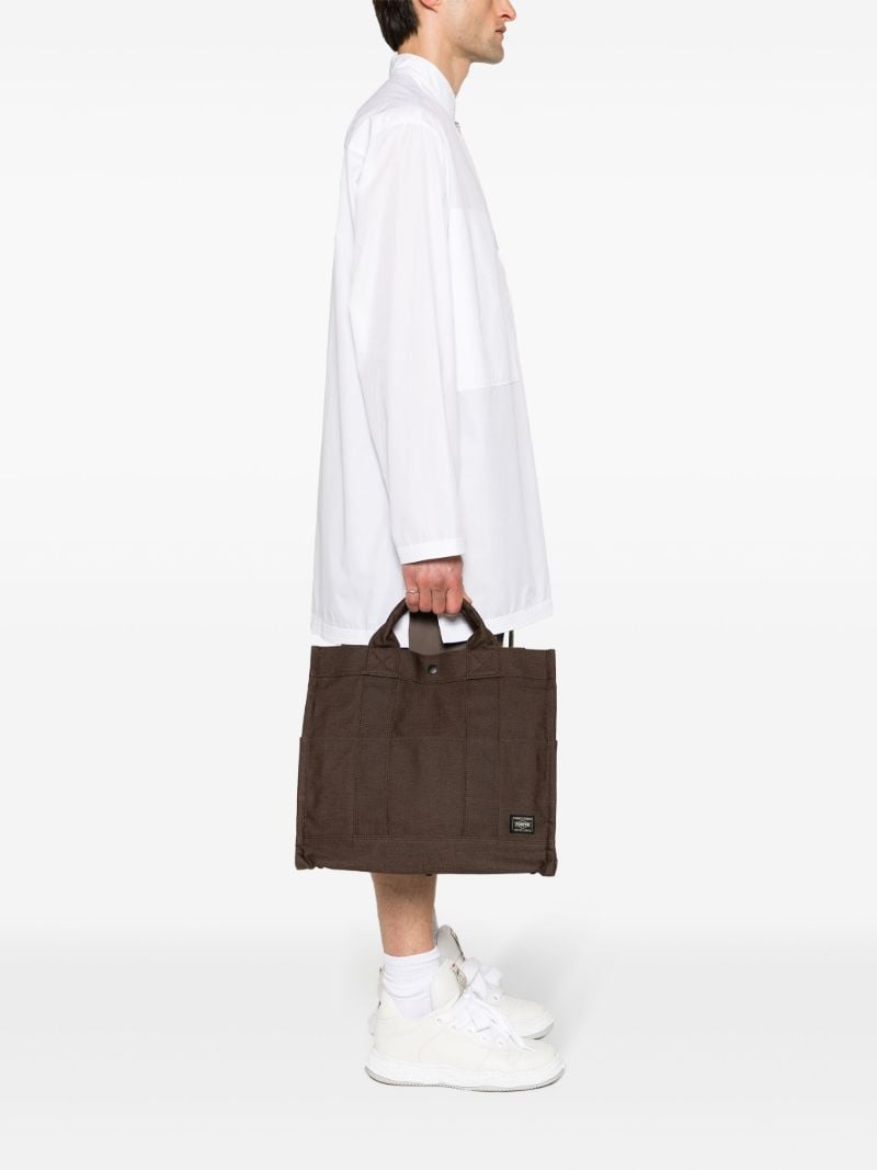 Brown Smokey Canvas Tote Bag