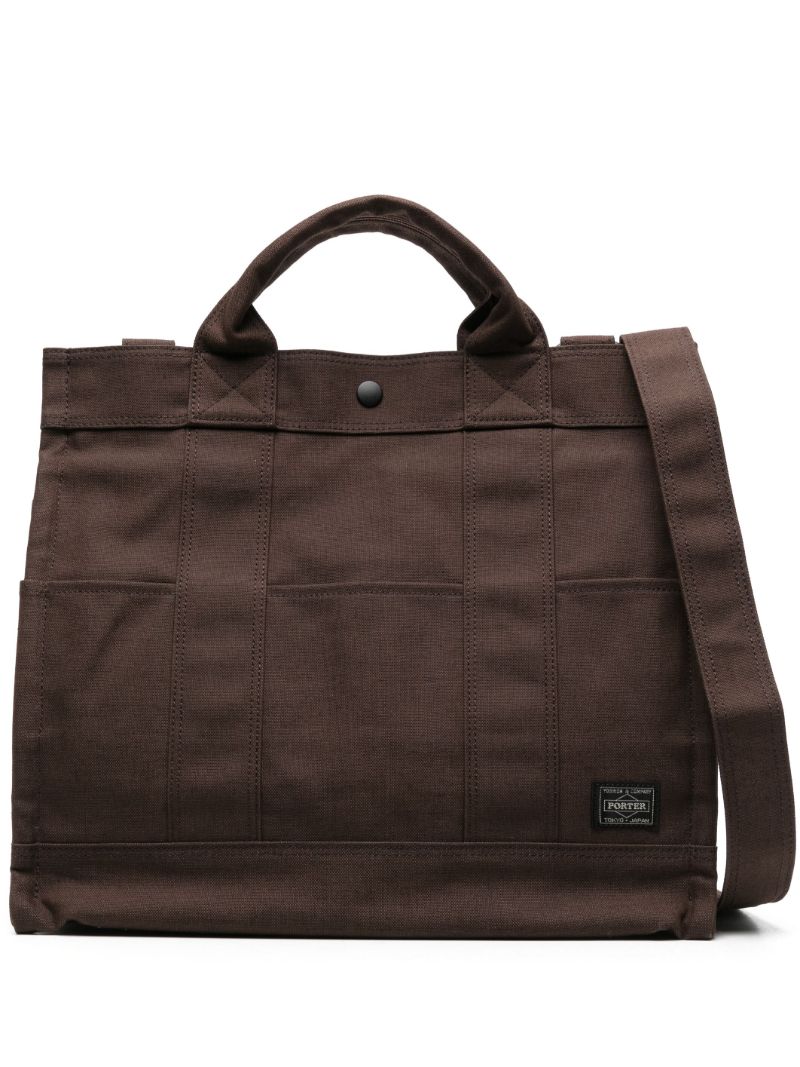 Brown Smokey Canvas Tote Bag