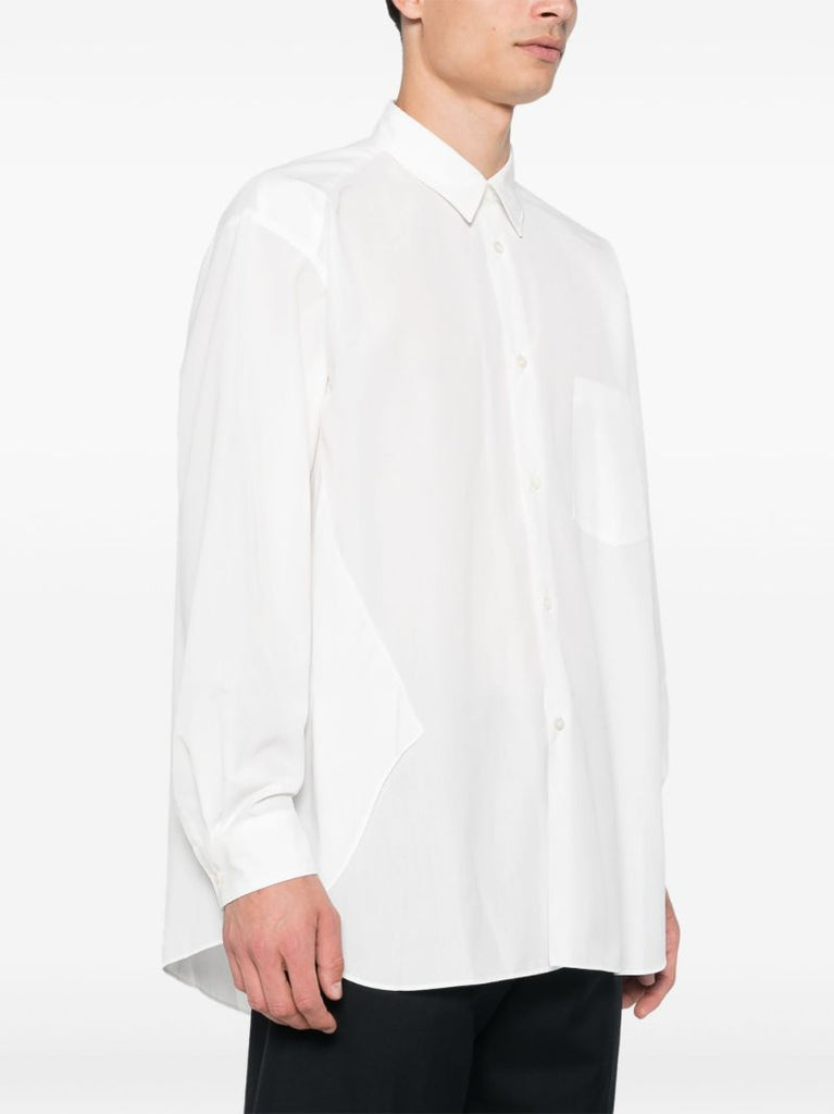 White Asymmetric Shirt