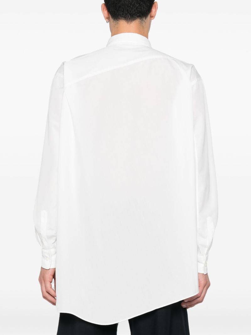 White Asymmetric Shirt