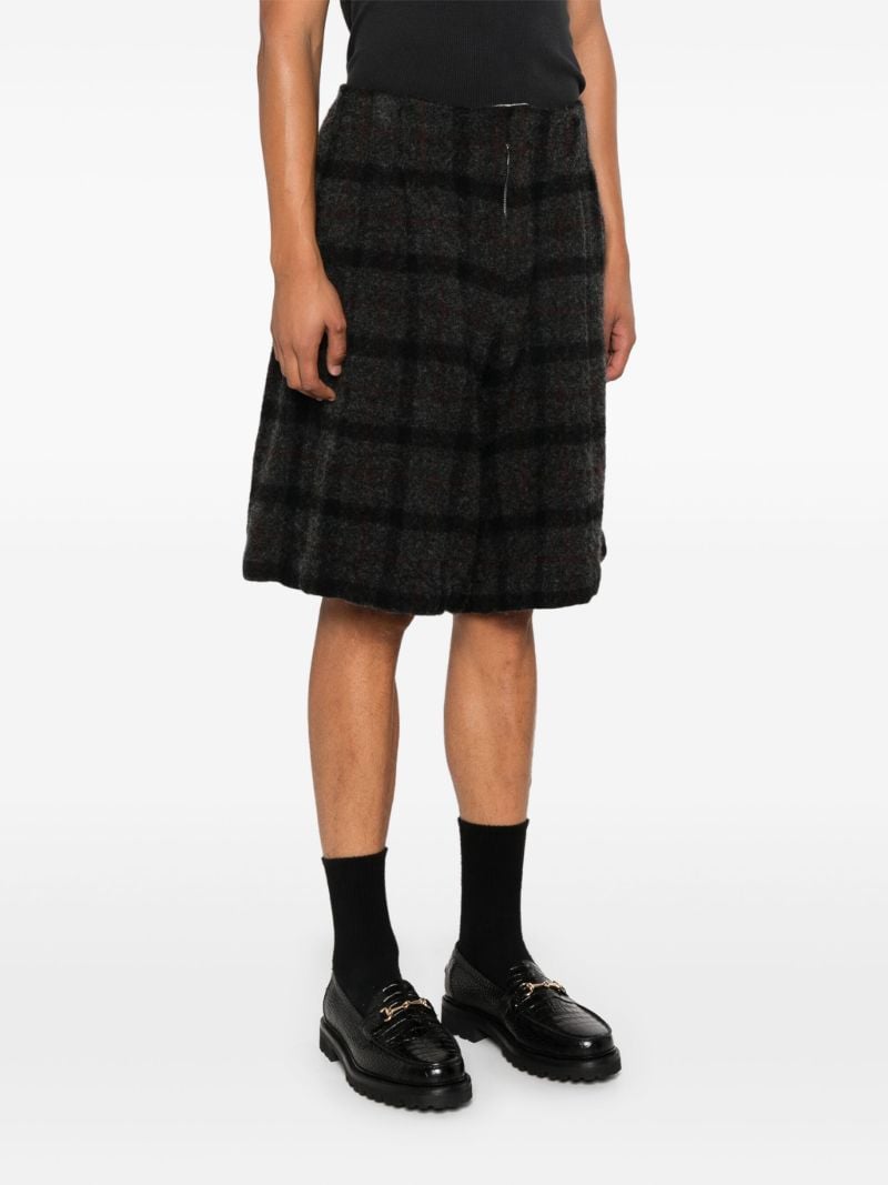 Grey Wool Shorts