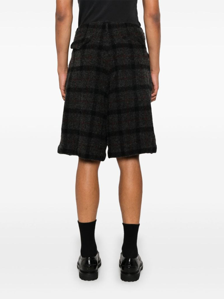 Grey Wool Shorts