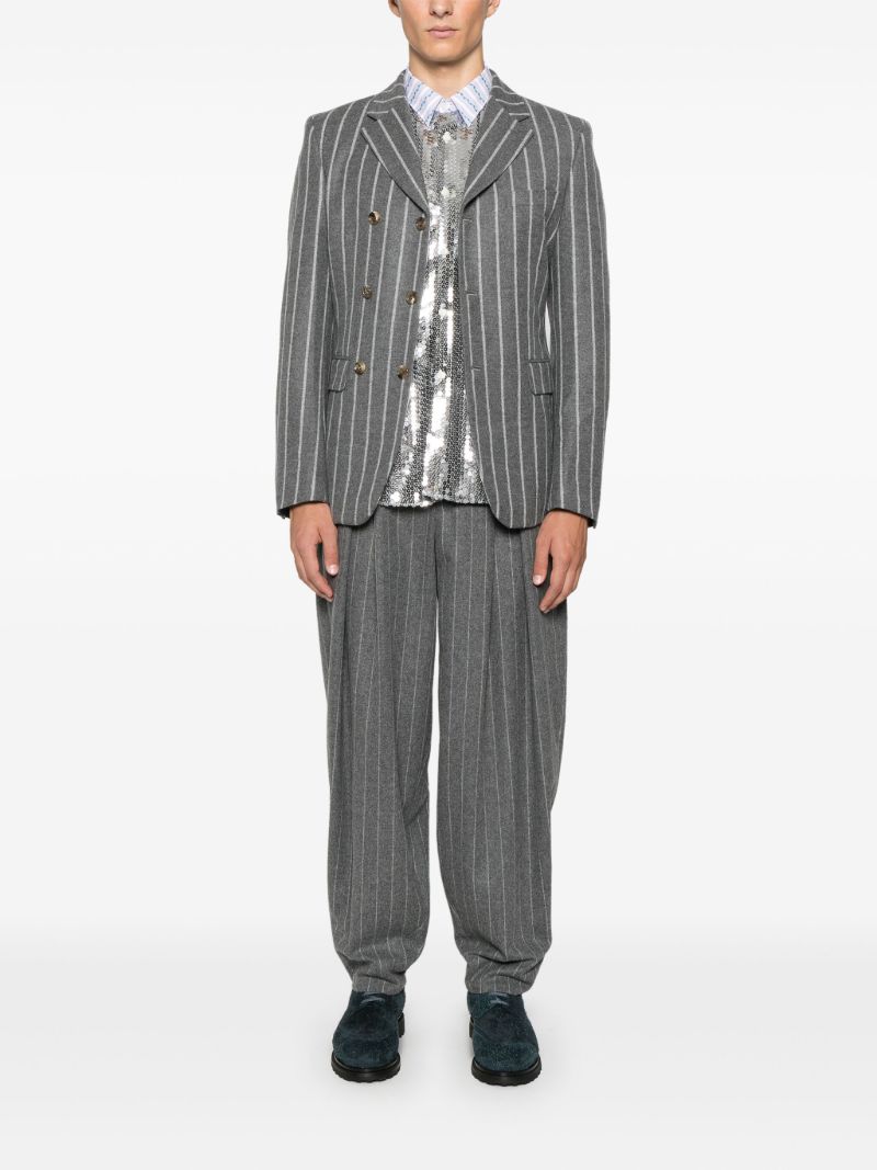 Pinstripe Tailored Trousers