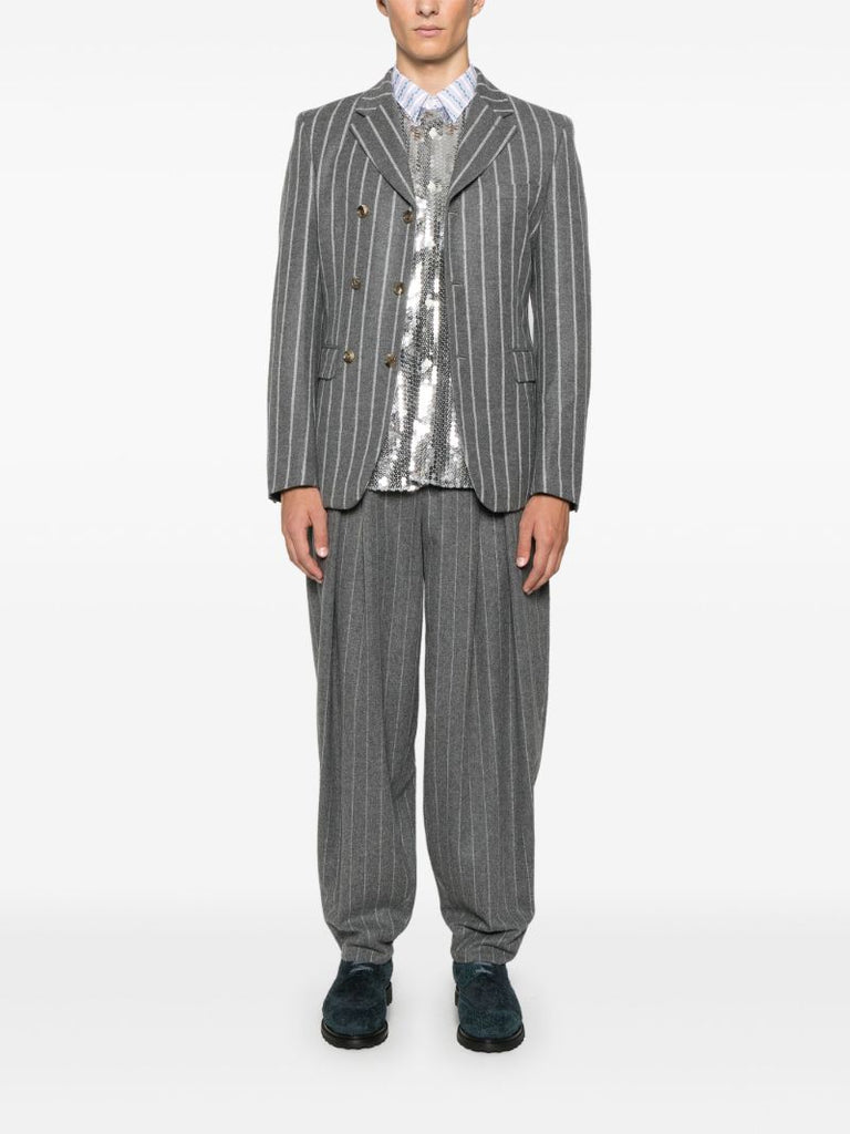 Pinstripe Tailored Trousers