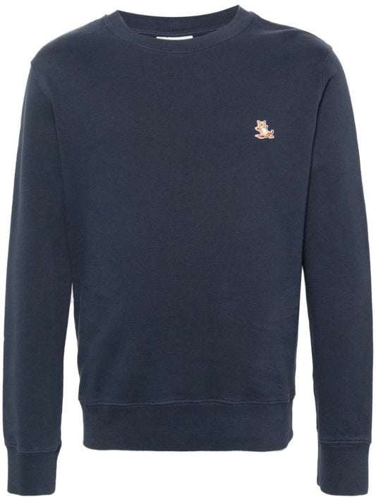Blue Chillax Fox Cotton Sweatshirt