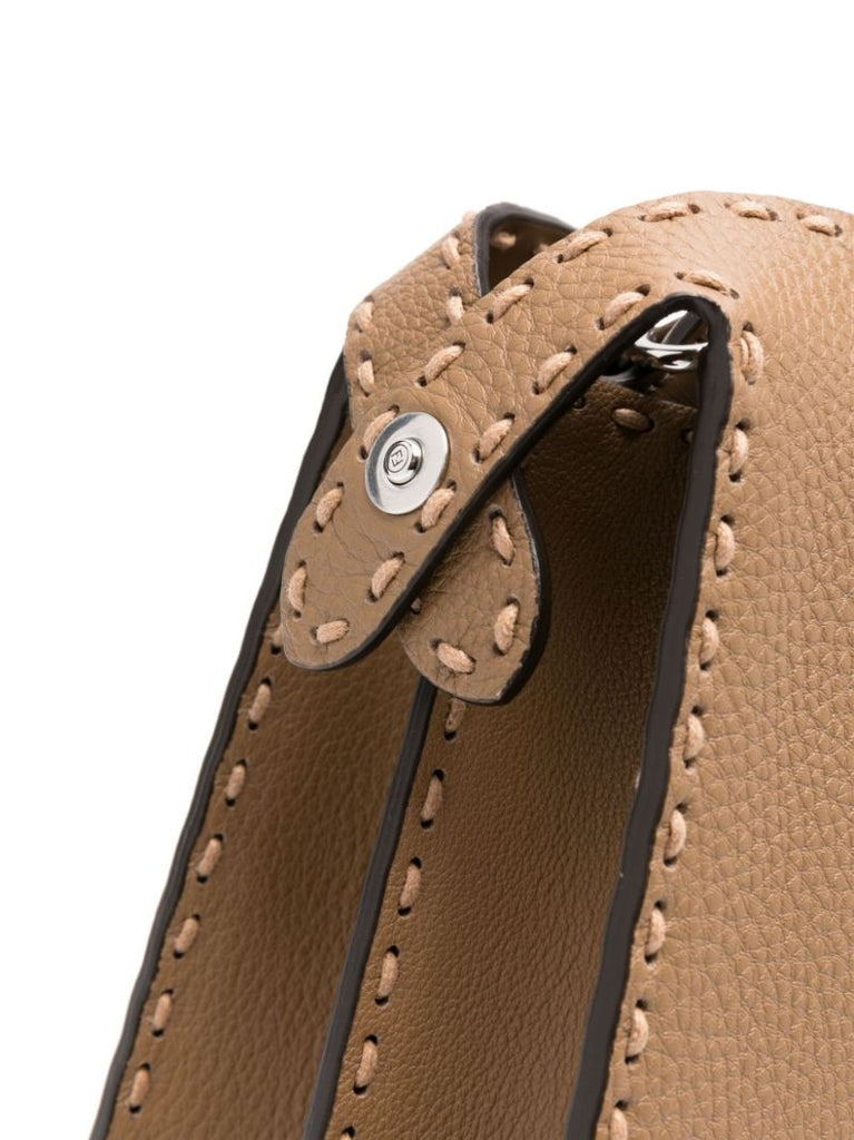 Neutral Peekaboo Iseeu Medium Leather Tote Bag