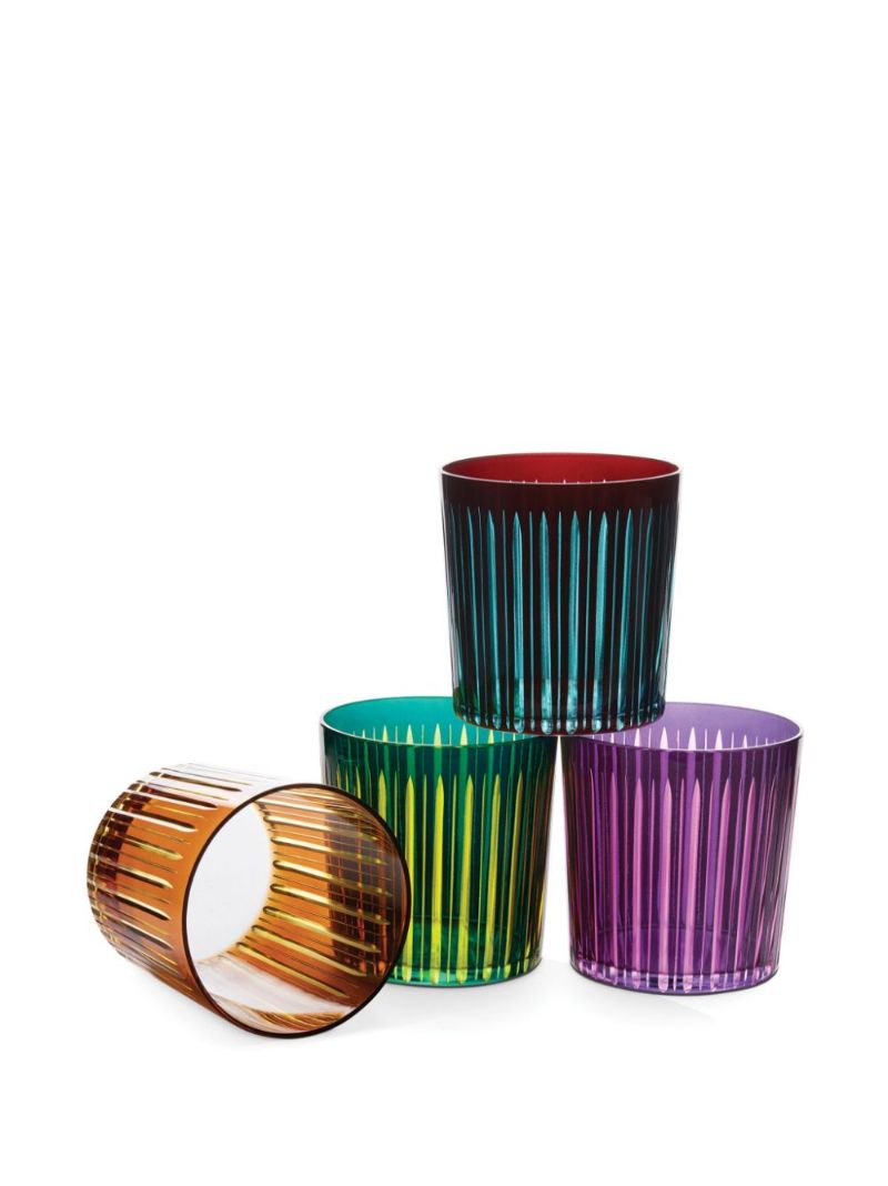 Purple Prism Glass Set