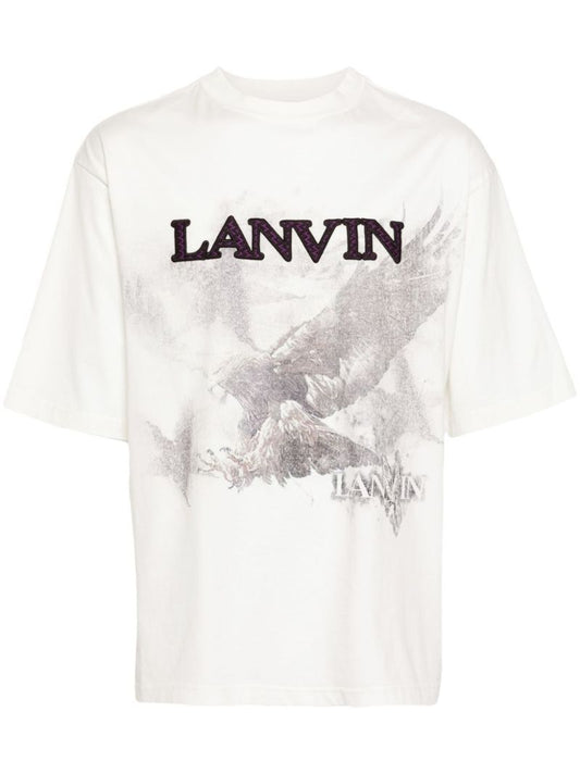 X Future White Eagle-print Cotton T-shirt