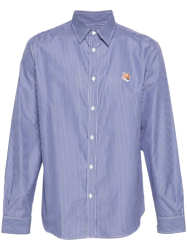 Blue Fox Head Cotton Shirt