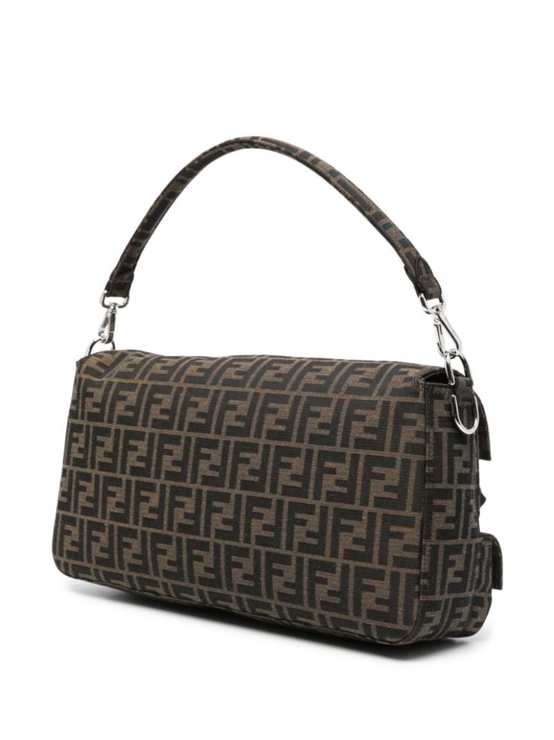 Brown Baguette Maxi Multipcoket Shoulder Bag