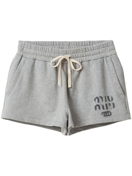 Grey Logo-print Sweat Shorts
