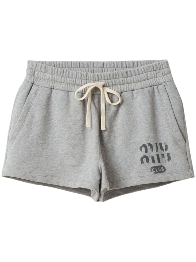 Grey Logo-print Sweat Shorts