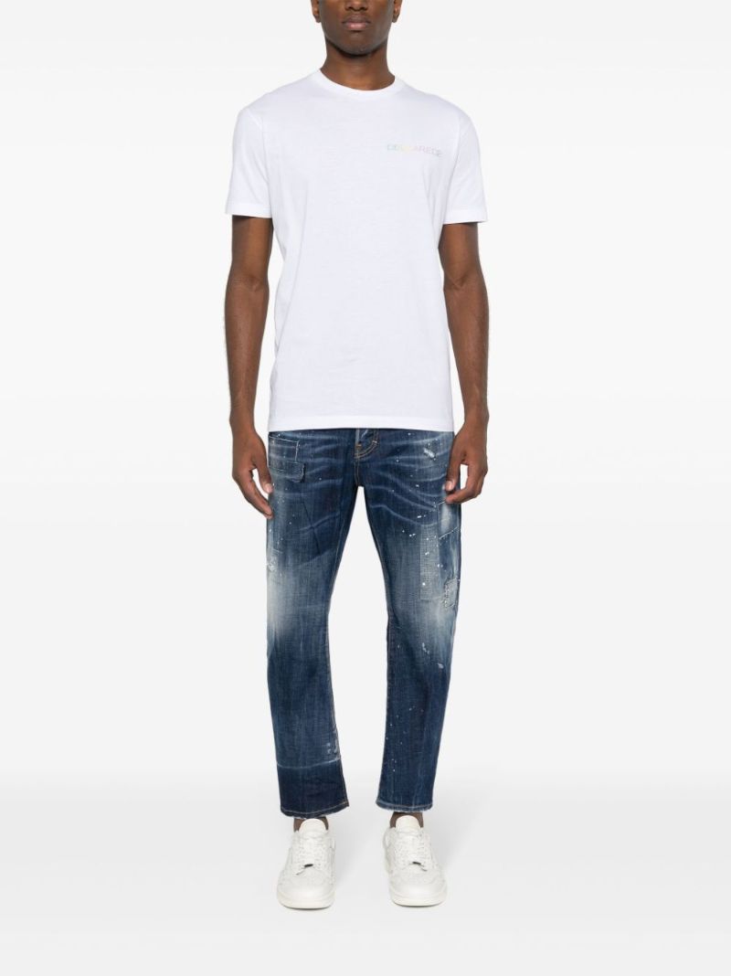 White Palm Beach Cool Fit Cotton T-shirt