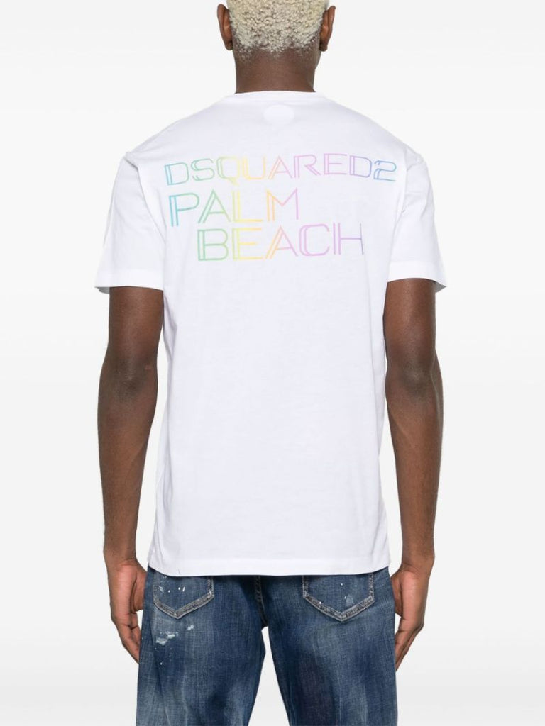 White Palm Beach Cool Fit Cotton T-shirt
