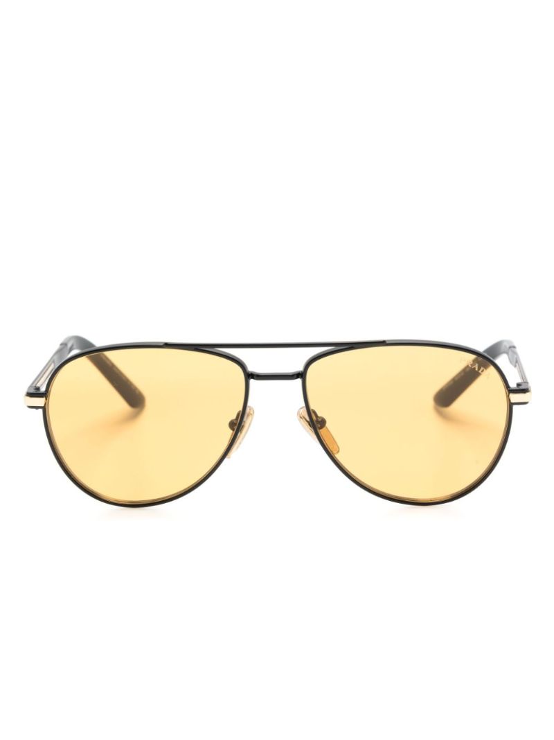 Yellow Pilot-frame Sunglasses