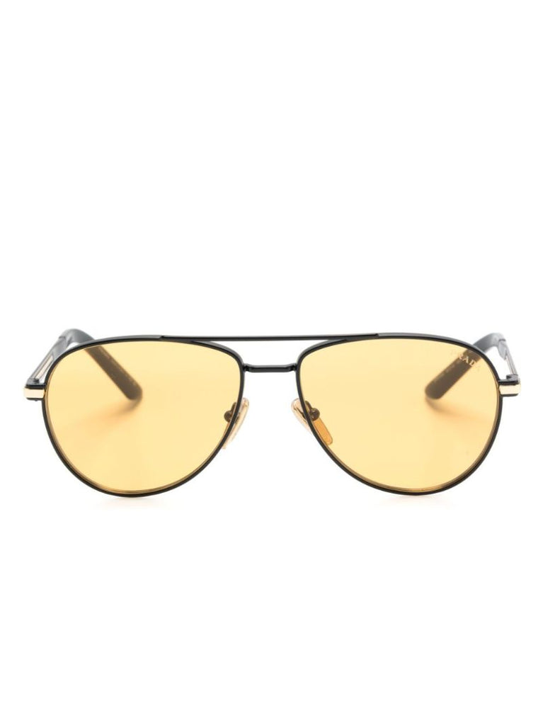 Yellow Pilot-frame Sunglasses