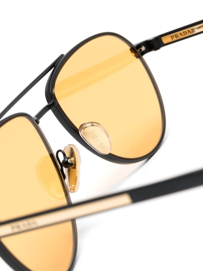 Yellow Pilot-frame Sunglasses