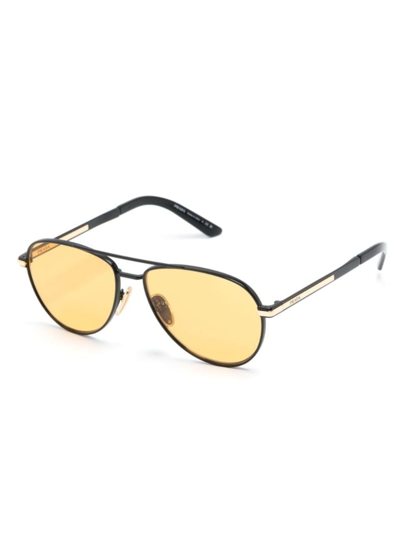 Yellow Pilot-frame Sunglasses