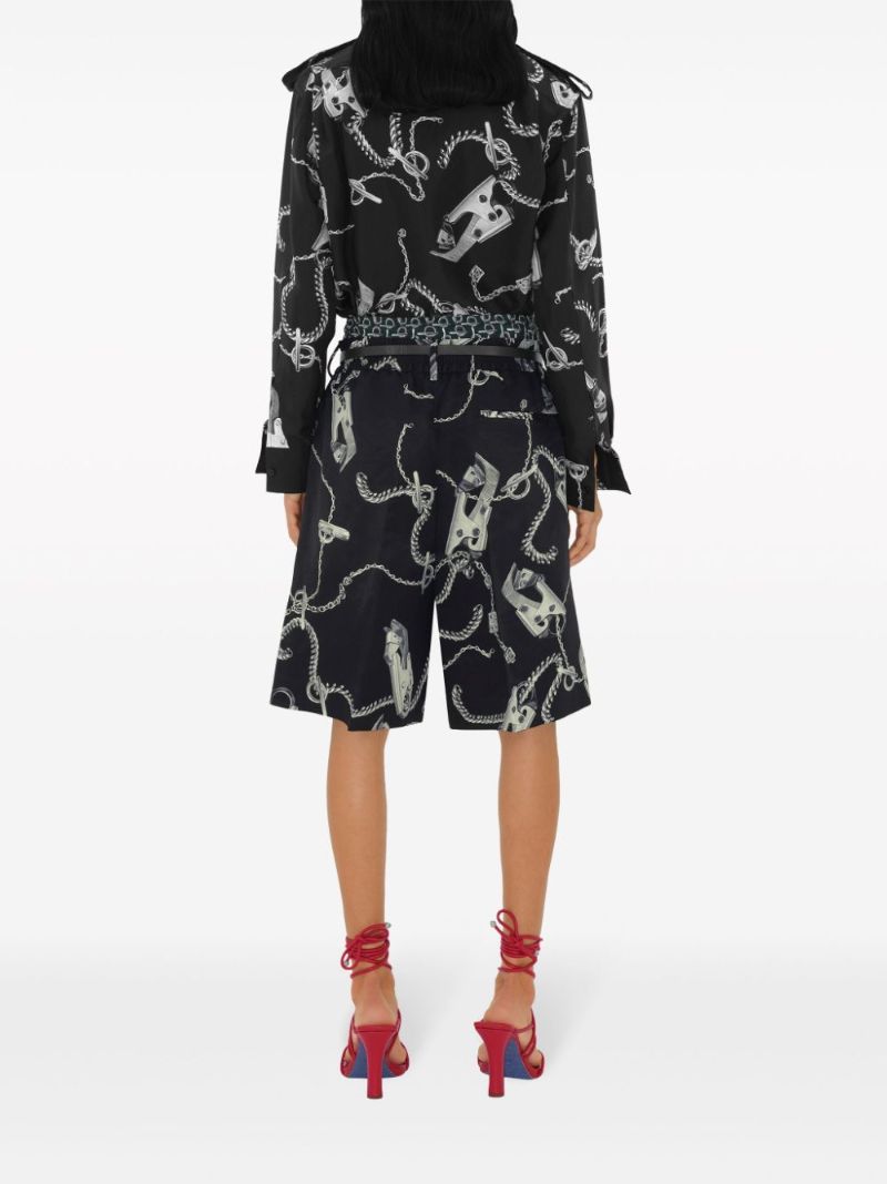 Black Knight Hardware Silk Shirt
