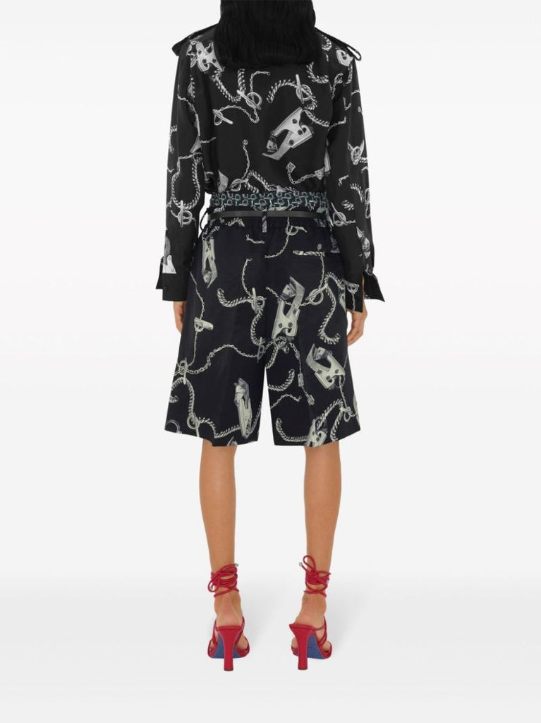Black Knight Hardware Silk Shirt