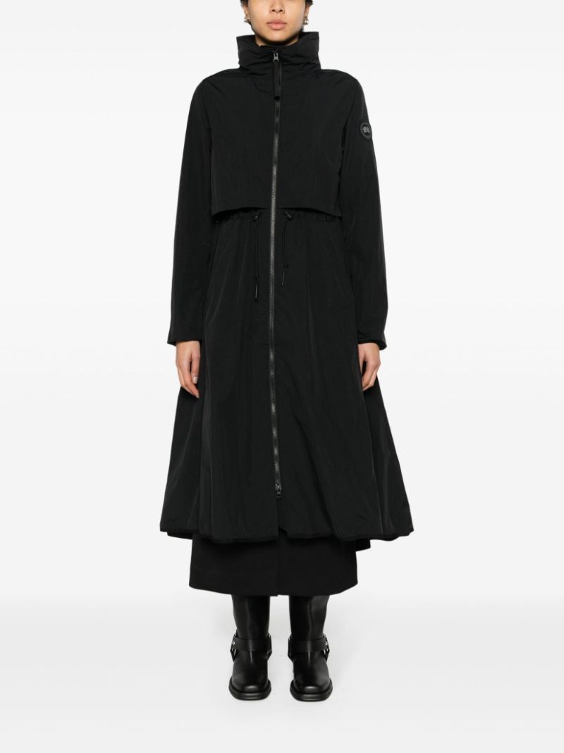 Black Sinclair Acclimaluxe Maxi Raincoat