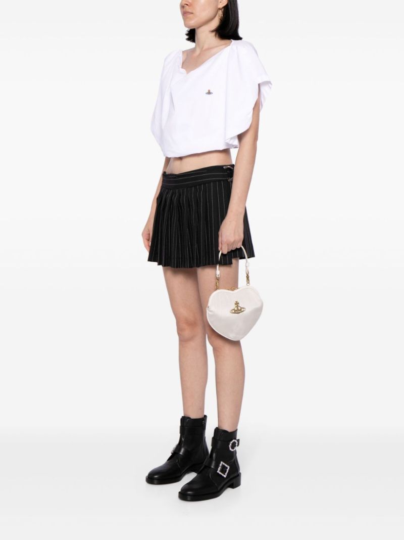 White Belle Heart Frame Tote Bag