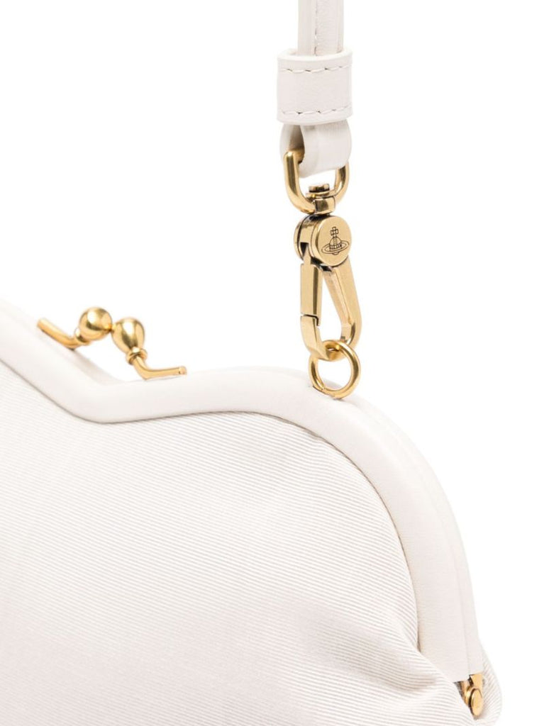 White Belle Heart Frame Tote Bag