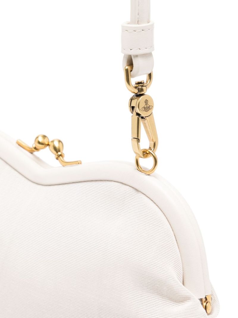 White Belle Heart Frame Tote Bag