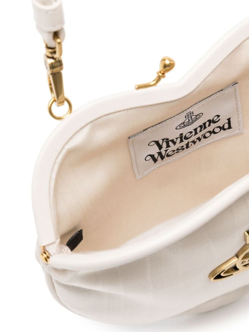 White Belle Heart Frame Tote Bag