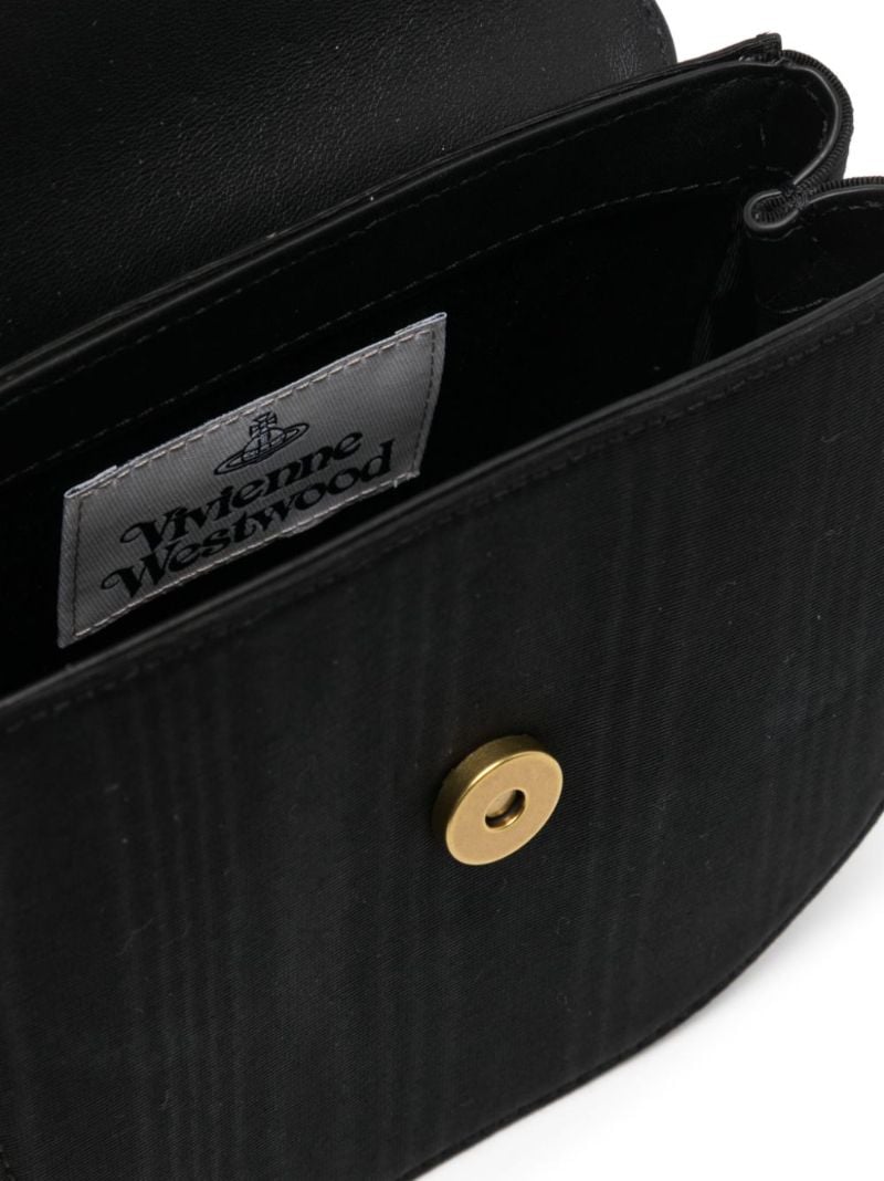 Black Jodie Moire Shoulder Bag