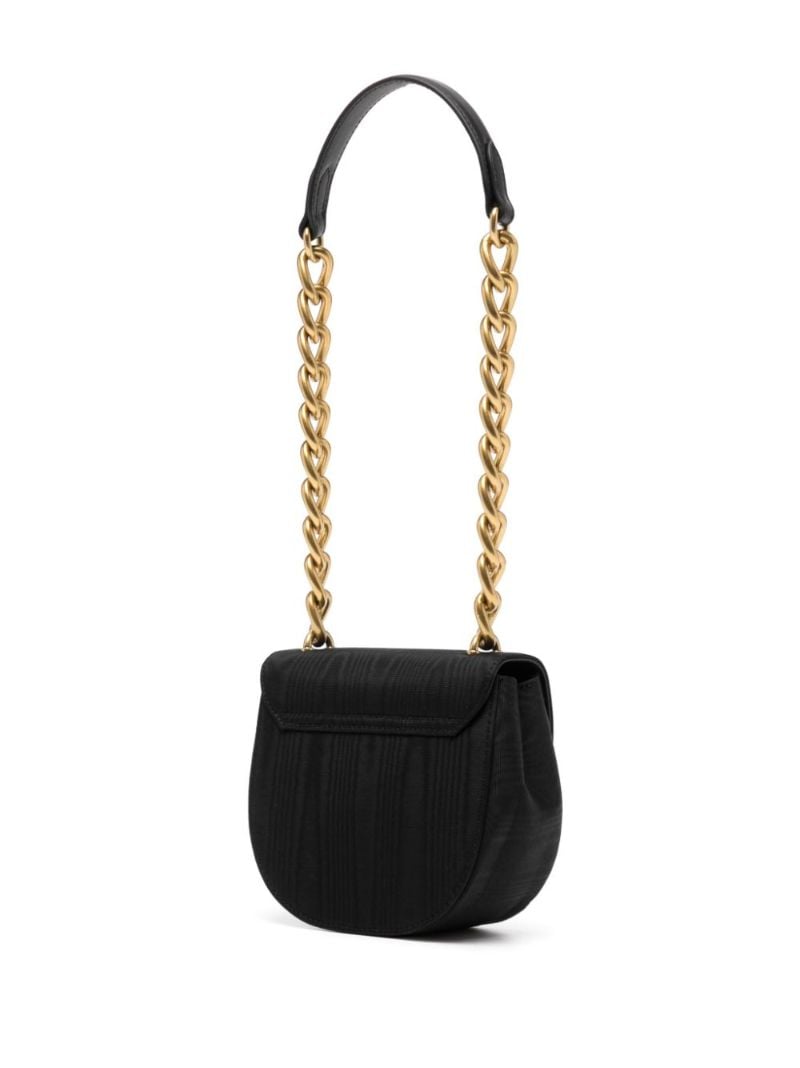 Black Jodie Moire Shoulder Bag