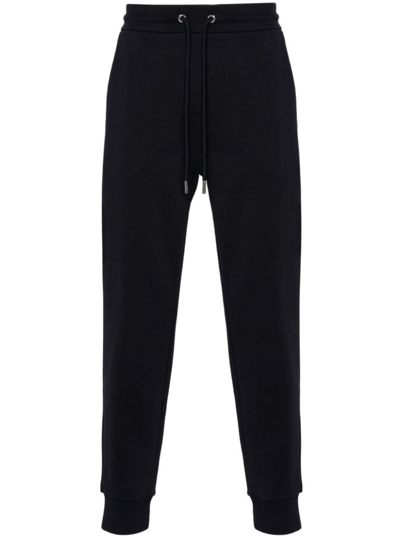 Blue Tapered Cotton Track Pants
