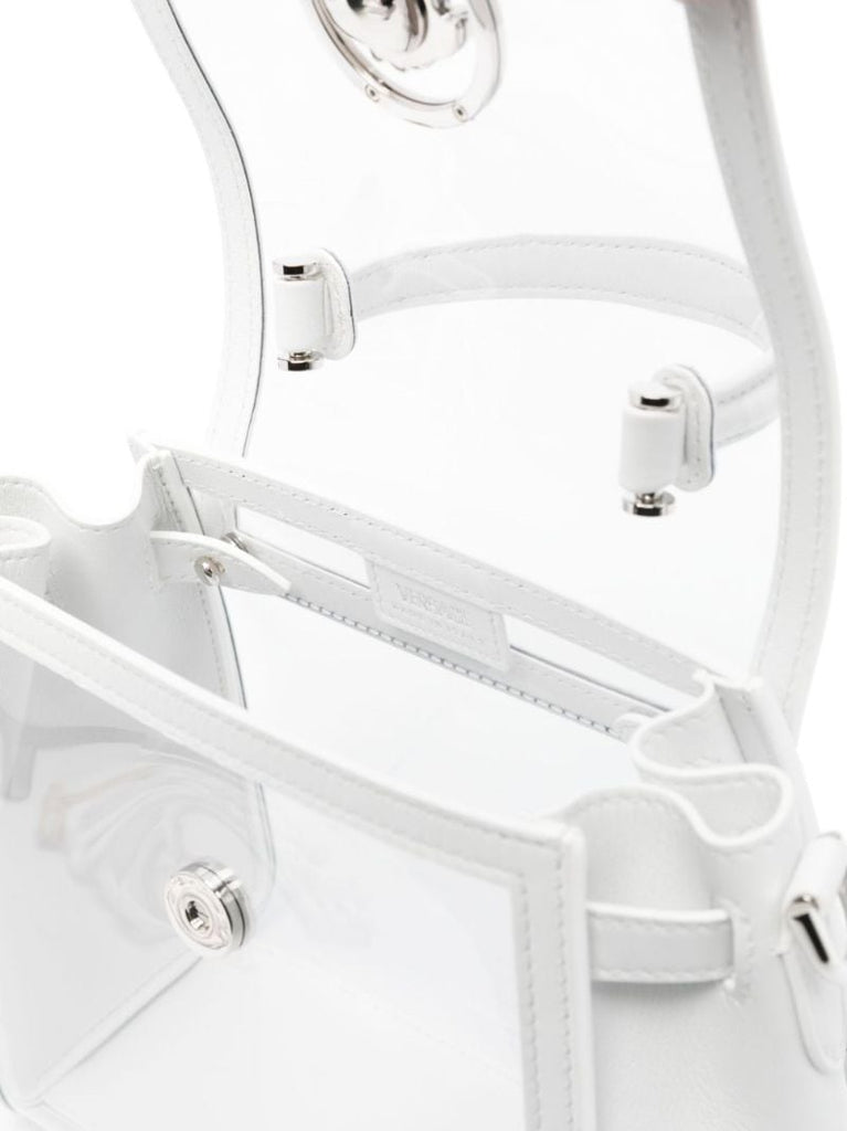 White La Medusa Transparent Tote Bag