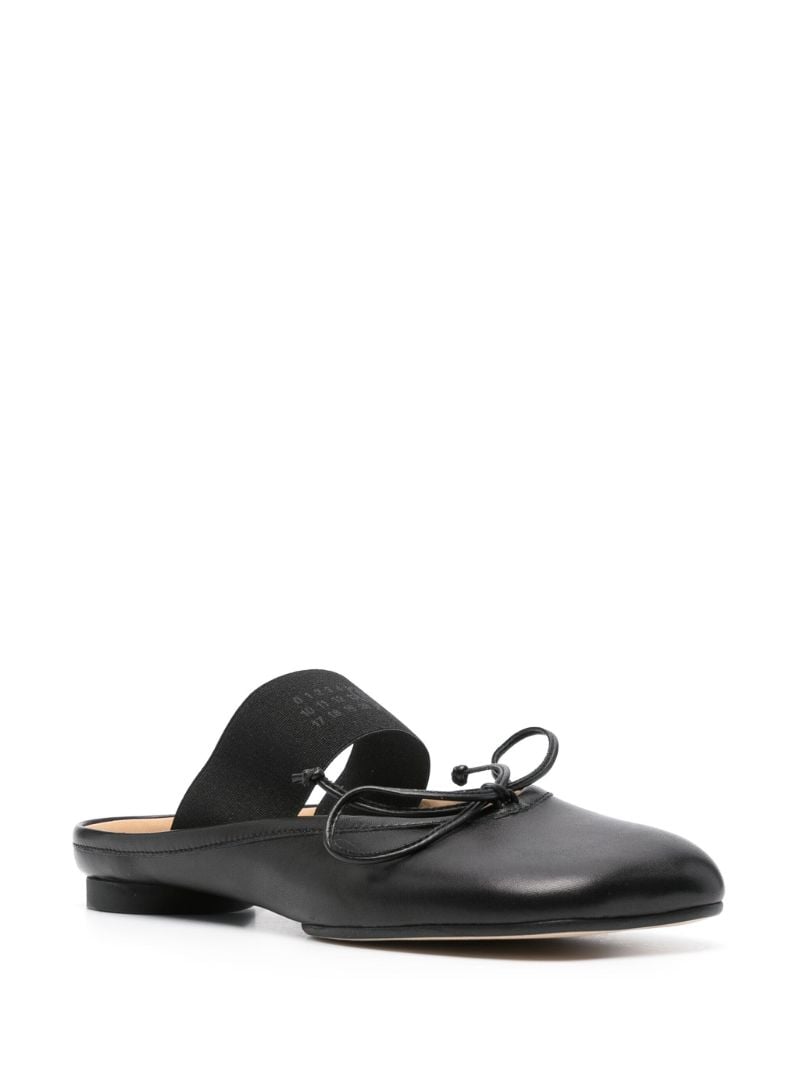 Black Anatomic Leather Slippers