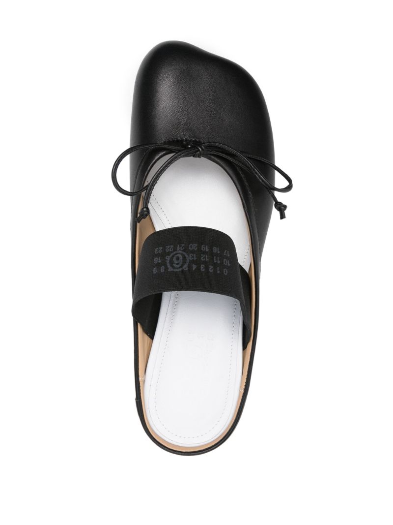 Black Anatomic Leather Slippers