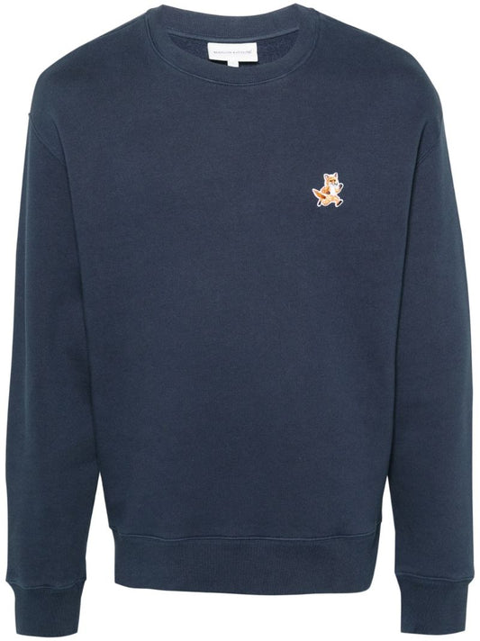 Blue Speedy Fox Cotton Sweatshirt