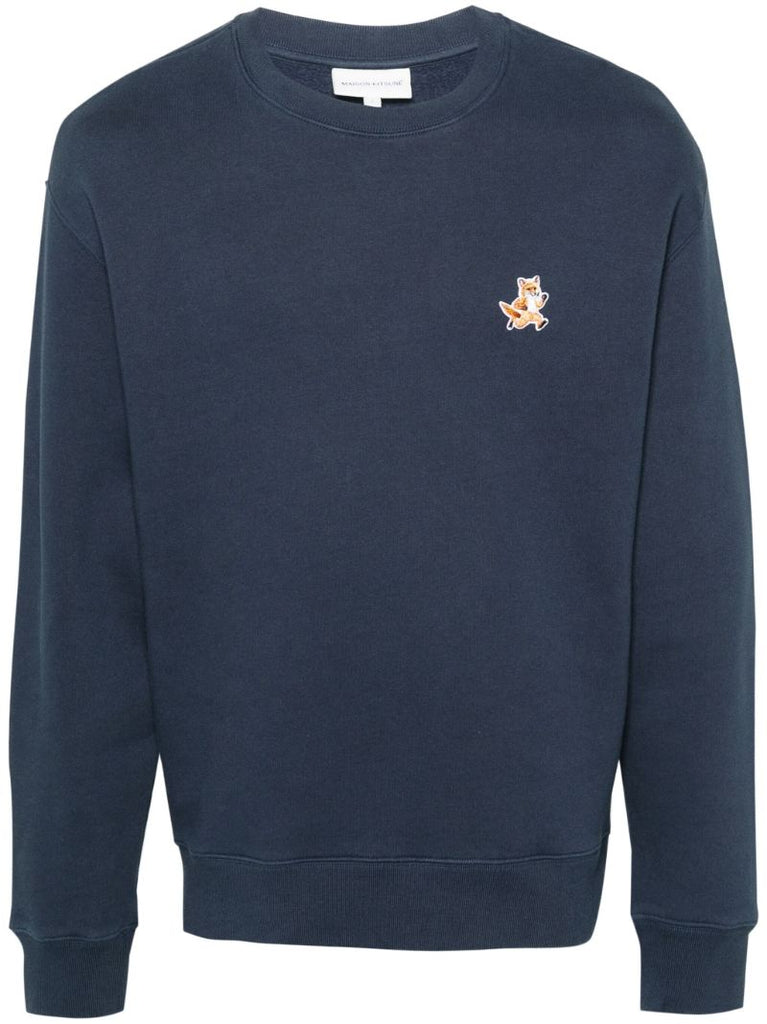 Blue Speedy Fox Cotton Sweatshirt
