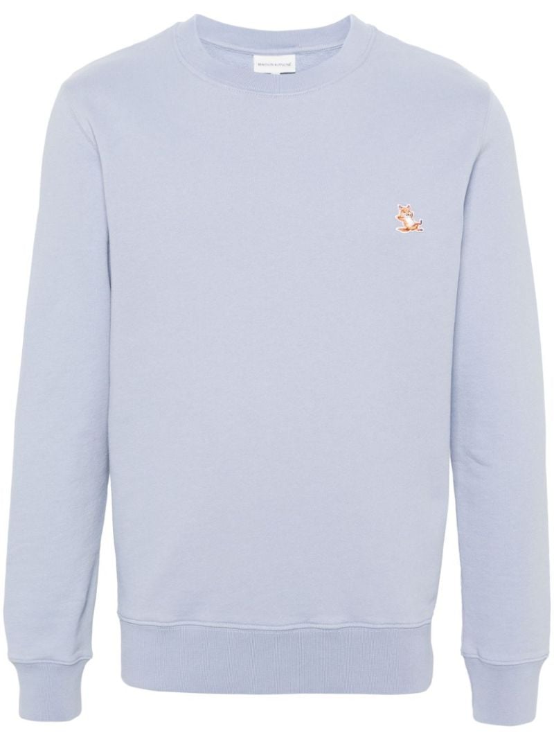 Blue Chillax Fox Cotton Sweatshirt