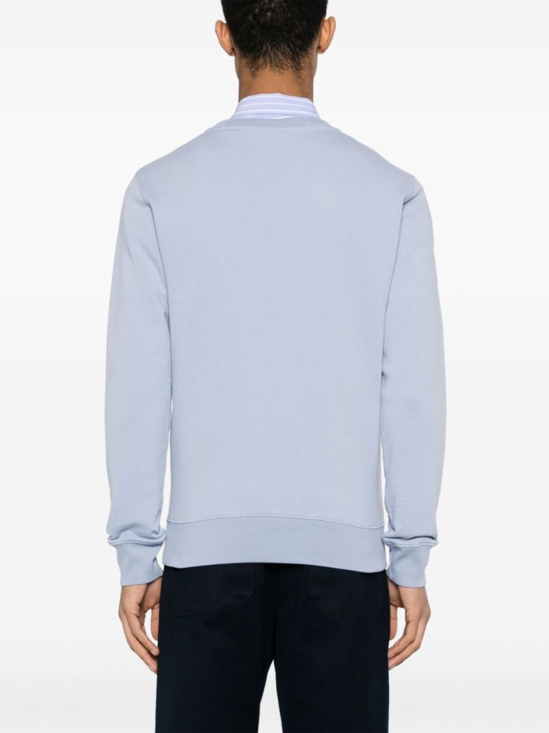 Blue Chillax Fox Cotton Sweatshirt