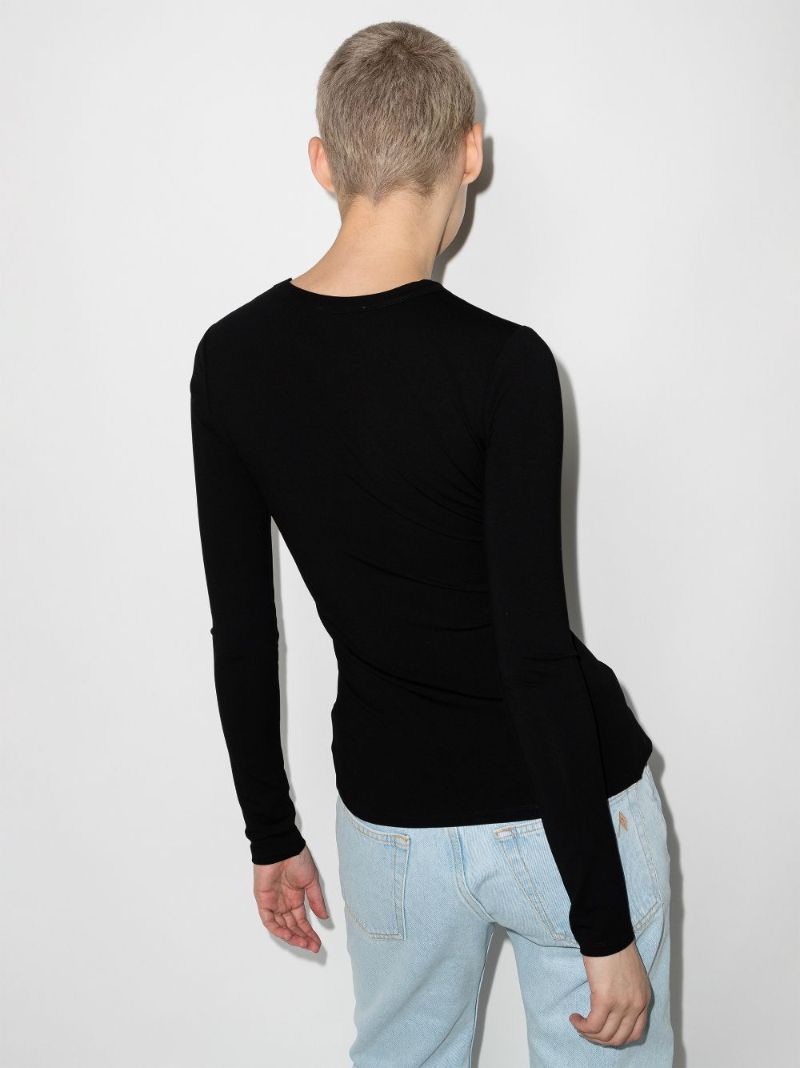 Buttoned Long Sleeve T-shirt