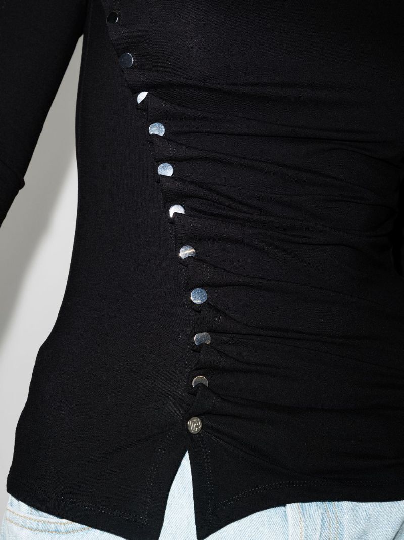 Buttoned Long Sleeve T-shirt