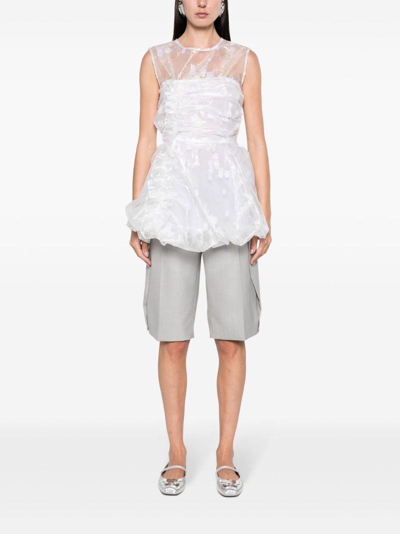 White Gianna Fil-coupÃ_x0083_Â© Blouse