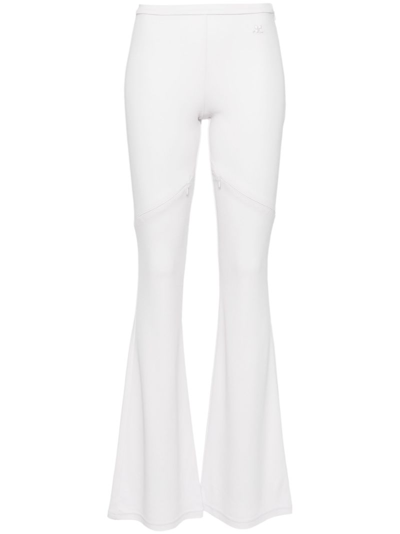 Purple Logo-appliquÃ_x0083_Â© Bootcut Trousers