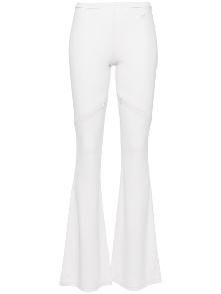 Purple Logo-appliquÃ_x0083_Â© Bootcut Trousers