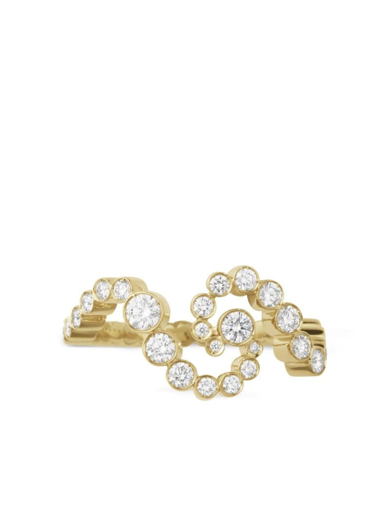 18kt Recycled Yellow Gold Ensemble De Ciel Diamond Ring