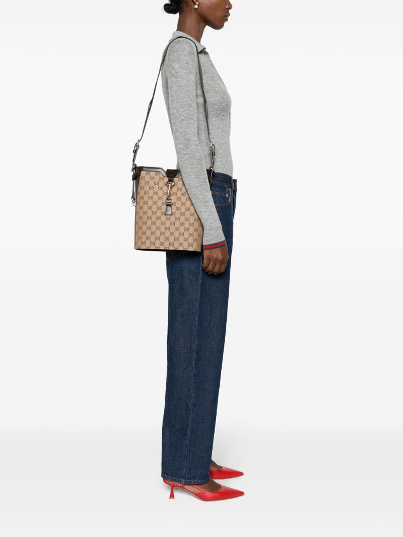 Brown Medium Bucket Shoulder Bag