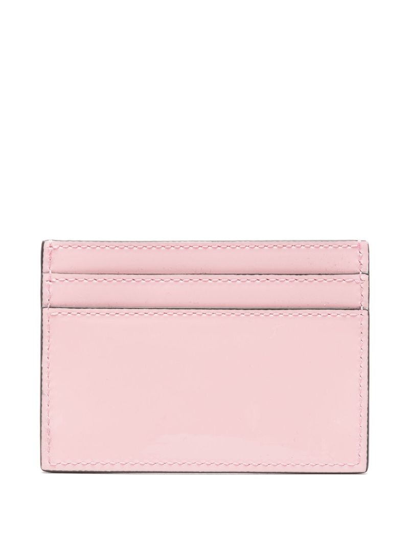Pink La Medusa Leather Cardholder