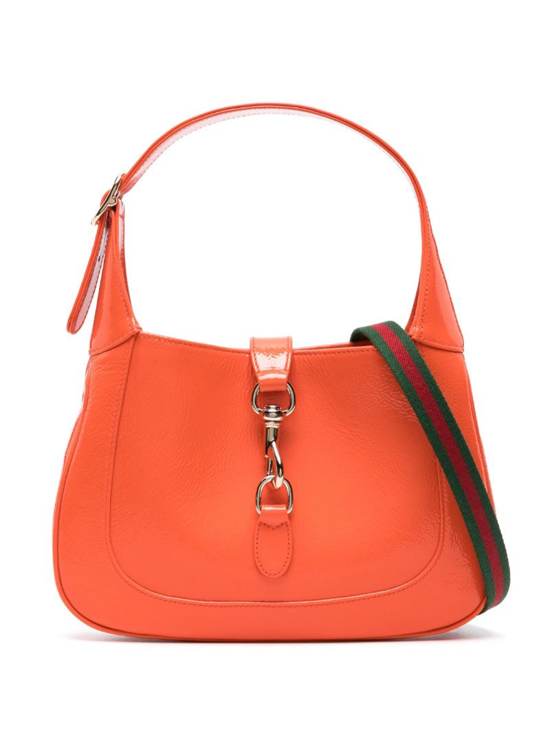 Orange Jackie Small Leather Shoulder Bag