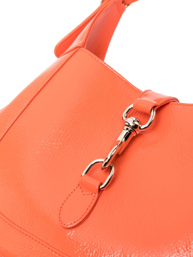 Orange Jackie Small Leather Shoulder Bag