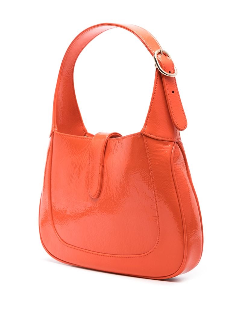 Orange Jackie Small Leather Shoulder Bag